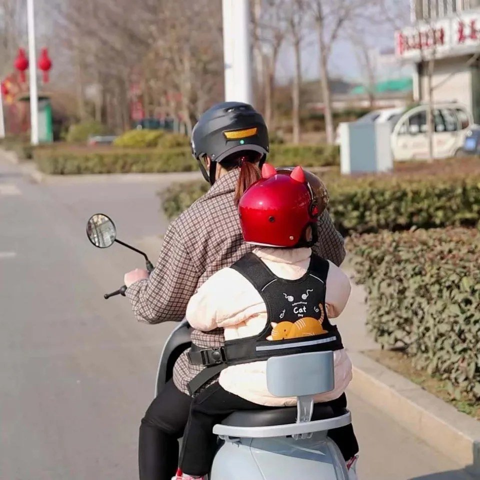 Harnais de Sécurité Enfant pour Moto et Scooter – Ceinture de Maintien Réglable, Tissu Oxford Respirant - photo 3