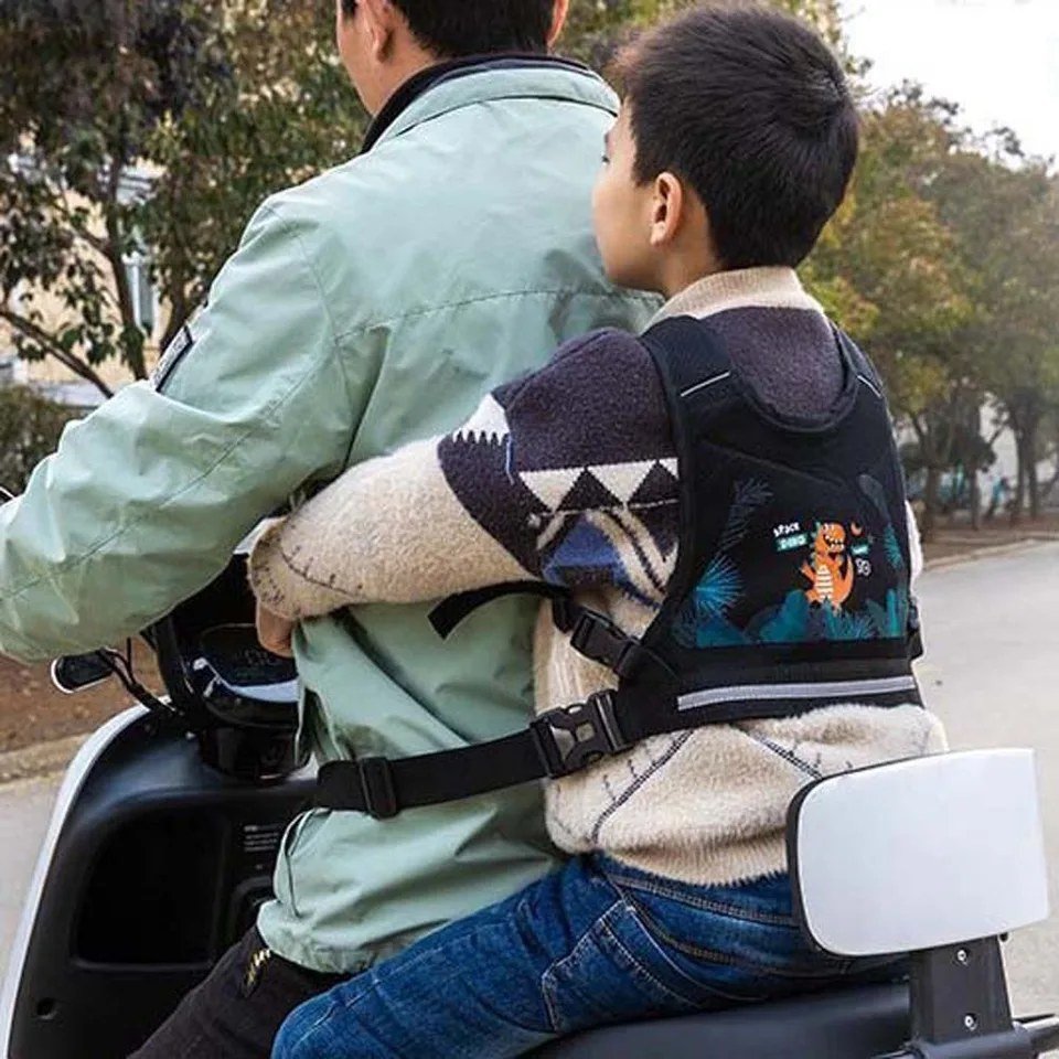 Harnais de Sécurité Enfant pour Moto et Scooter – Ceinture de Maintien Réglable, Tissu Oxford Respirant - photo 2
